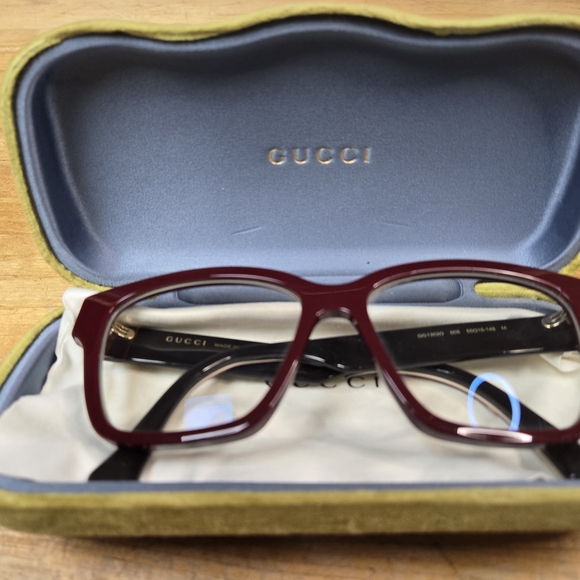 Gucci Burgundy Glasses - Picture 1 of 11